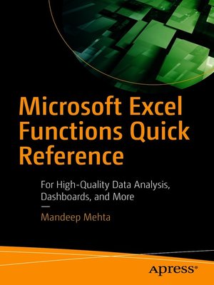 Microsoft Excel Functions Quick Reference - ebook